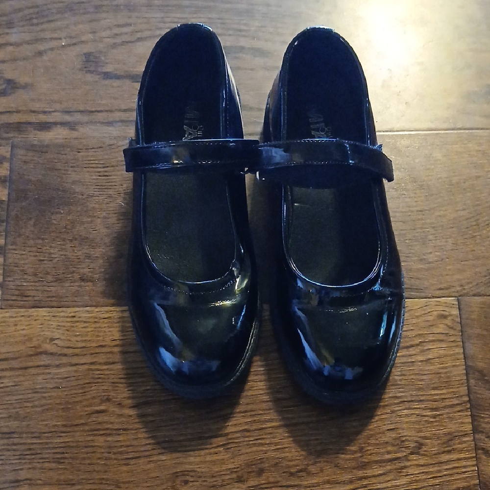 Kids Black Patent Leather Shoes